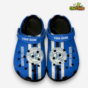 Printed Queens Park Rangers Clogs - Championship Football Pattern Crocs - Image 1