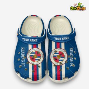 Printed Reading F.C. League One Football Design Crocs Clogs - Image 2