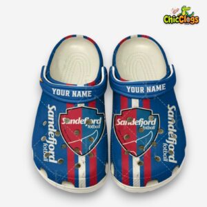 Printed Sandefjord Fotball Clogs - Stylish & Comfortable Crocs Design - Image 2