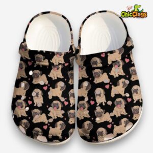 Pug Colorful clog Shoes - Image 1