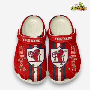 Raith Rovers FC Printed Pattern Clogs - Stylish Football League Crocs - Image 2