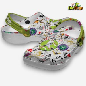 Roger Federer Printed Design Crocs - Stylish ATP Pattern Clogs - Image 2