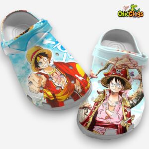 Roronoa Zoro And Luffy Crocs Clogs - Image 2