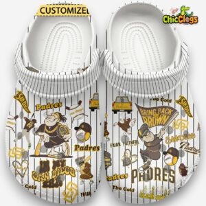 San Diego Padres MLB Sport Classic Crocs For Men, Women, Kids - Image 1