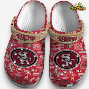 San Francisco 49ers Printed Pattern Clogs - NFL Crocs for Fans - Image 3