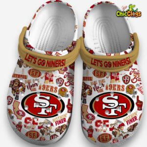 San Francisco 49ers Printed Pattern Clogs - NFL Crocs for Fans - Image 4
