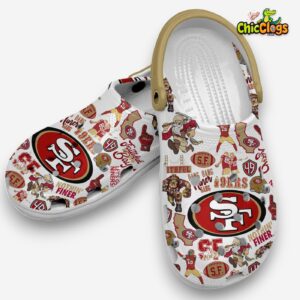 San Francisco 49ers Printed Pattern Clogs - NFL Crocs for Fans - Image 6