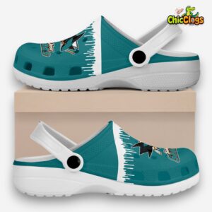 San Jose Sharks NHL Sport Classic Crocs For Men, Women, Kids - Image 1