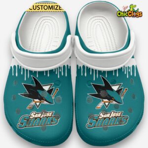 San Jose Sharks NHL Sport Classic Crocs For Men, Women, Kids - Image 2