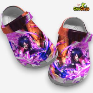 Uchiha Madara Anime Naruto Crocs, Naruto Crocs, Japanese Anime Crocs - Image 2
