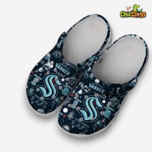 Seattle Kraken Crocs Clogs with Stylish NHL Printed Design - Image 2