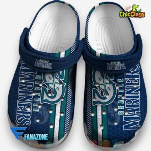 Seattle Mariners Classic Crocs with Iconic MLB Print Design - Image 1
