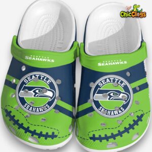 Seattle Seahawks Crocs Clogs - Comfortable Football Themed Footwear for Men & Women - Image 1