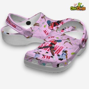 Serena Williams Patterned Crocs Clogs - Grand Slam Design - Image 1
