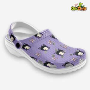 Shinobu Kochou Demon Slayer Unisex Crocs, Kimetsu No Yaiba Clogs - Image 1
