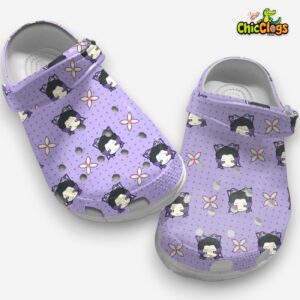 Shinobu Kochou Demon Slayer Unisex Crocs, Kimetsu No Yaiba Clogs - Image 2