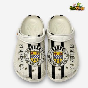 St Mirren FC SPFL Printed Pattern Crocs Clogs - Stylish Fan Footwear - Image 2