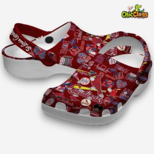 St. Louis Cardinals Printed Pattern Crocs Clogs - MLB Design Footwear - Image 1