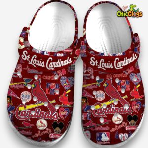 St. Louis Cardinals Printed Pattern Crocs Clogs - MLB Design Footwear - Image 3