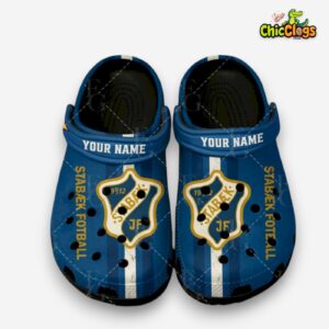 Stabæk Fotball Patterned Crocs Clogs - Stylish & Unique Design - Image 1