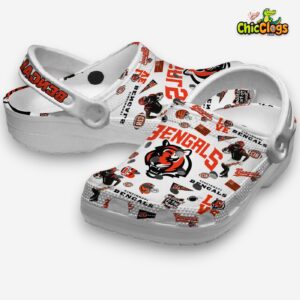 Stylish Cincinnati Bengals Printed Design Crocs Clogs - NFL Team Footwear - Image 2