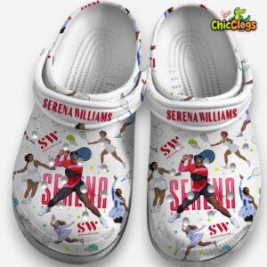 Stylish Printed Design Crocs Clogs featuring Serena Williams Pattern - Image 3