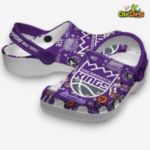 Stylish Sacramento Kings Printed Pattern Crocs Clogs for NBA Fans - Image 1