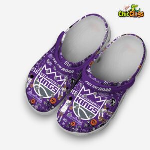 Stylish Sacramento Kings Printed Pattern Crocs Clogs for NBA Fans - Image 2