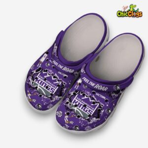 Stylish Sacramento Kings Printed Pattern Crocs Clogs for NBA Fans - Image 3