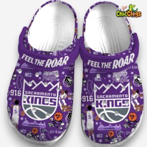Stylish Sacramento Kings Printed Pattern Crocs Clogs for NBA Fans - Image 4