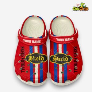 Stylish Skeid Fotball Printed Pattern Clogs - Unique Design Crocs - Image 2