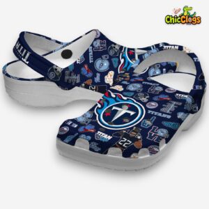 Tennessee Titans Printed Pattern Crocs for Ultimate Fan Style & Comfort - Image 1