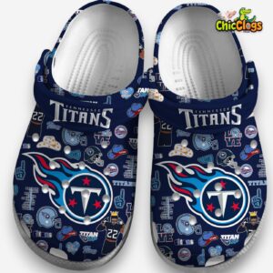 Tennessee Titans Printed Pattern Crocs for Ultimate Fan Style & Comfort - Image 3