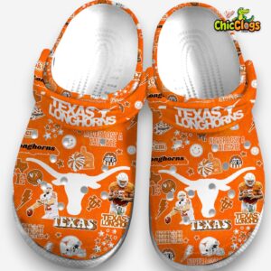 Texas Longhorns NCAA Printed Design Crocs Clogs for Fans - Image 2
