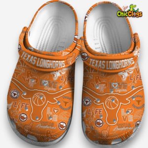 Texas Longhorns NCAA Printed Design Crocs Clogs for Fans - Image 3