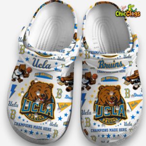 UCLA NCAA Classic Crocs with Printed Design - Sporty Footwear for Fans - Image 1