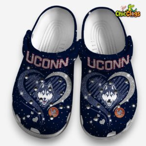 UConn Huskies NCAA Printed Design Crocs Clogs - Stylish Fan Footwear - Image 1