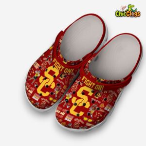 USC Trojans NCAA Printed Design Crocs Clogs - Stylish Comfort Footwear - Image 2