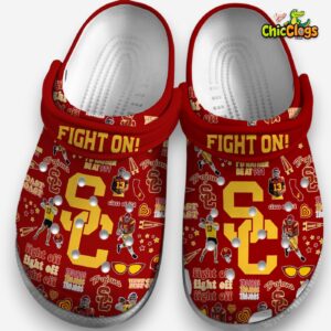 USC Trojans NCAA Printed Design Crocs Clogs - Stylish Comfort Footwear - Image 3