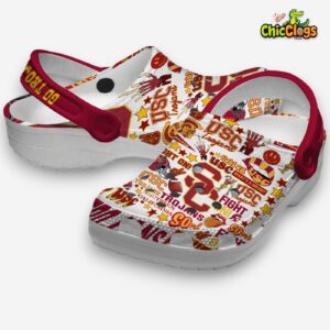 USC Trojans NCAA Printed Design Crocs Clogs - Stylish Comfort Footwear - Image 6