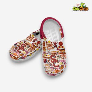 USC Trojans NCAA Printed Design Crocs Clogs - Stylish Comfort Footwear - Image 7