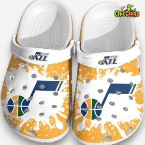 Utah Jazz Clogs - Comfortable Crocs for Men & Women - Unique Basketball Design - Image 1