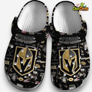 Vegas Golden Knights Printed Pattern Crocs Clogs - Stylish Comfort for Fans - Image 4