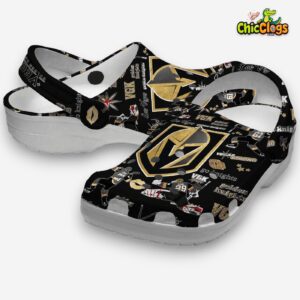 Vegas Golden Knights Printed Pattern Crocs Clogs - Stylish Comfort for Fans - Image 5