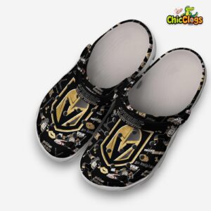Vegas Golden Knights Printed Pattern Crocs Clogs - Stylish Comfort for Fans - Image 6