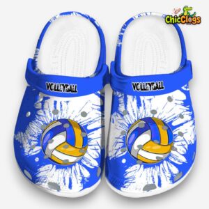 Volleyball Print Clogs - Stylish Crocs for Sports Enthusiasts - Image 4