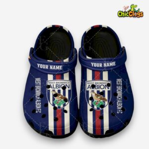 West Bromwich Albion FC Printed Design Crocs Clogs - Championship Collection - Image 1