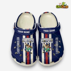 West Bromwich Albion FC Printed Design Crocs Clogs - Championship Collection - Image 2