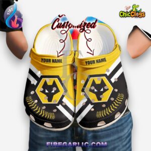 Wolves FC Printed Clogs - Stylish Patterned Crocs for Fans - Image 1
