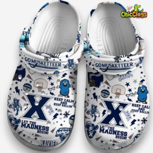Xavier Musketeers Classic Crocs Shoes - NCAA Printed Design Footwear - Image 3